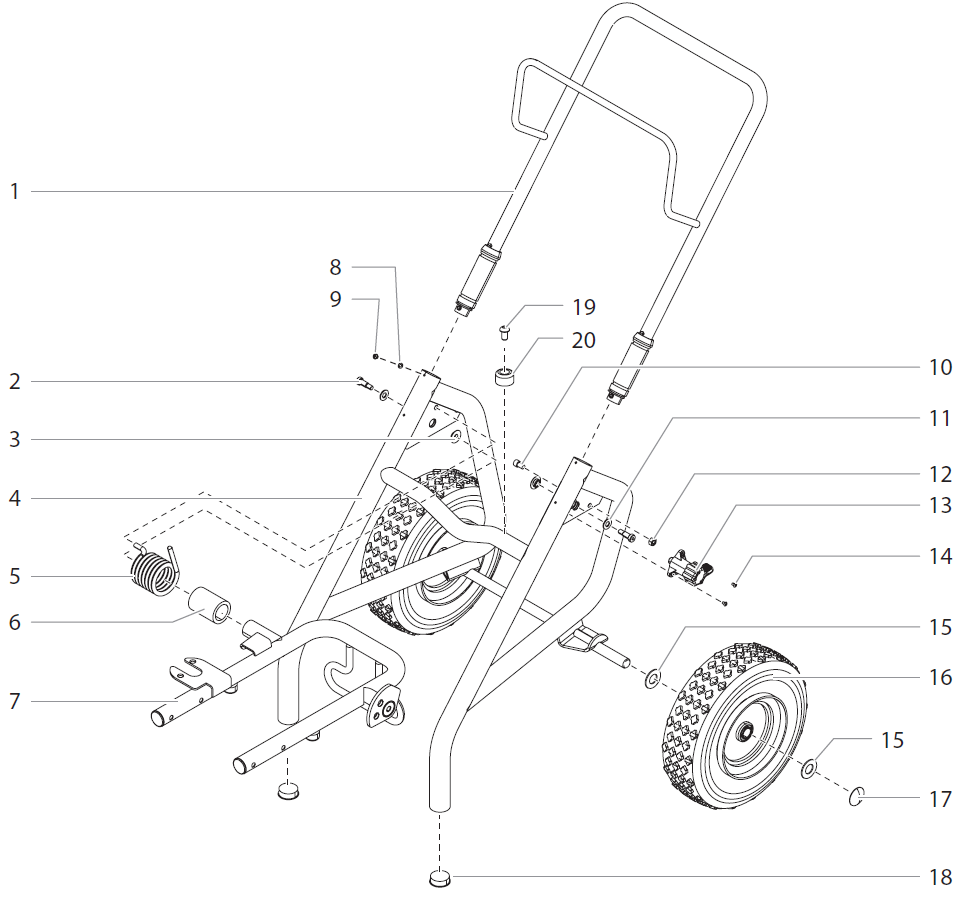 Upright Cart Assembly